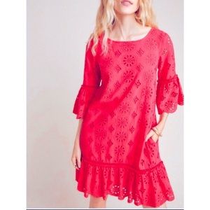 Anthropologie Dani Ruffle Dress